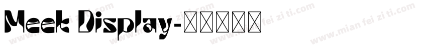 Meek Display字体转换